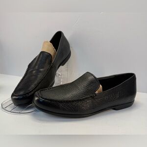 Classic Black pebbled Leather Men's Slip-On Loafers polo by Ralph Lauren 9D